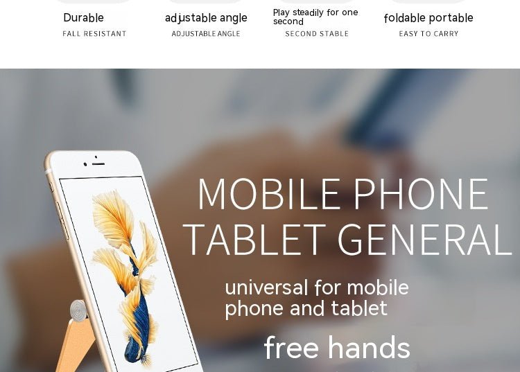 Aluminum Alloy Mobile Desktop Stand Folding Bracket Metallic Bracket - PawTeh