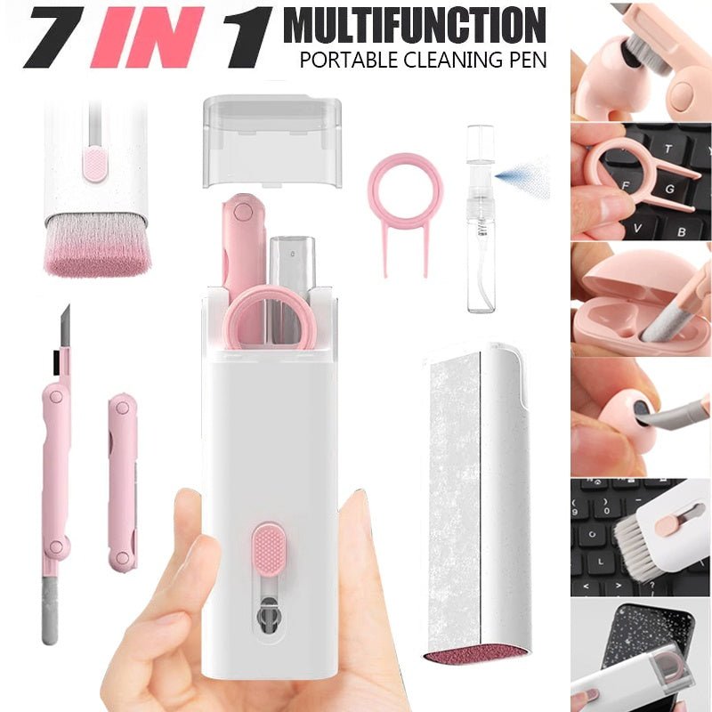 Multifunctional Bluetooth - compatible Headset Cleaning Pen Set Keyboard Cleaner Cleaning Tools Cleaner Keycap Puller Kit - PawTeh