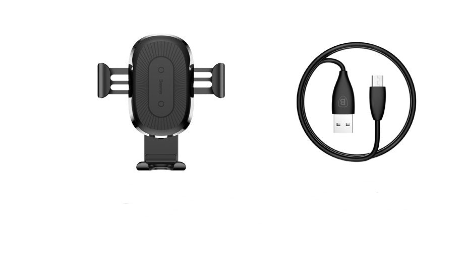 Încărcător Auto Wireless cu Suport Gravitațional – 2 în 1, Încărcare Rapidă pentru Mașină