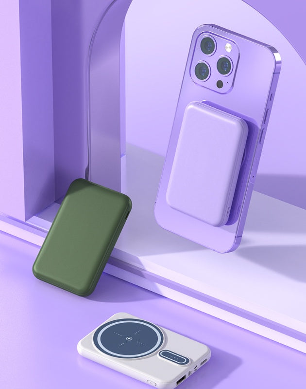 Bancă de Încărcare Magnetică Wireless 5000mAh